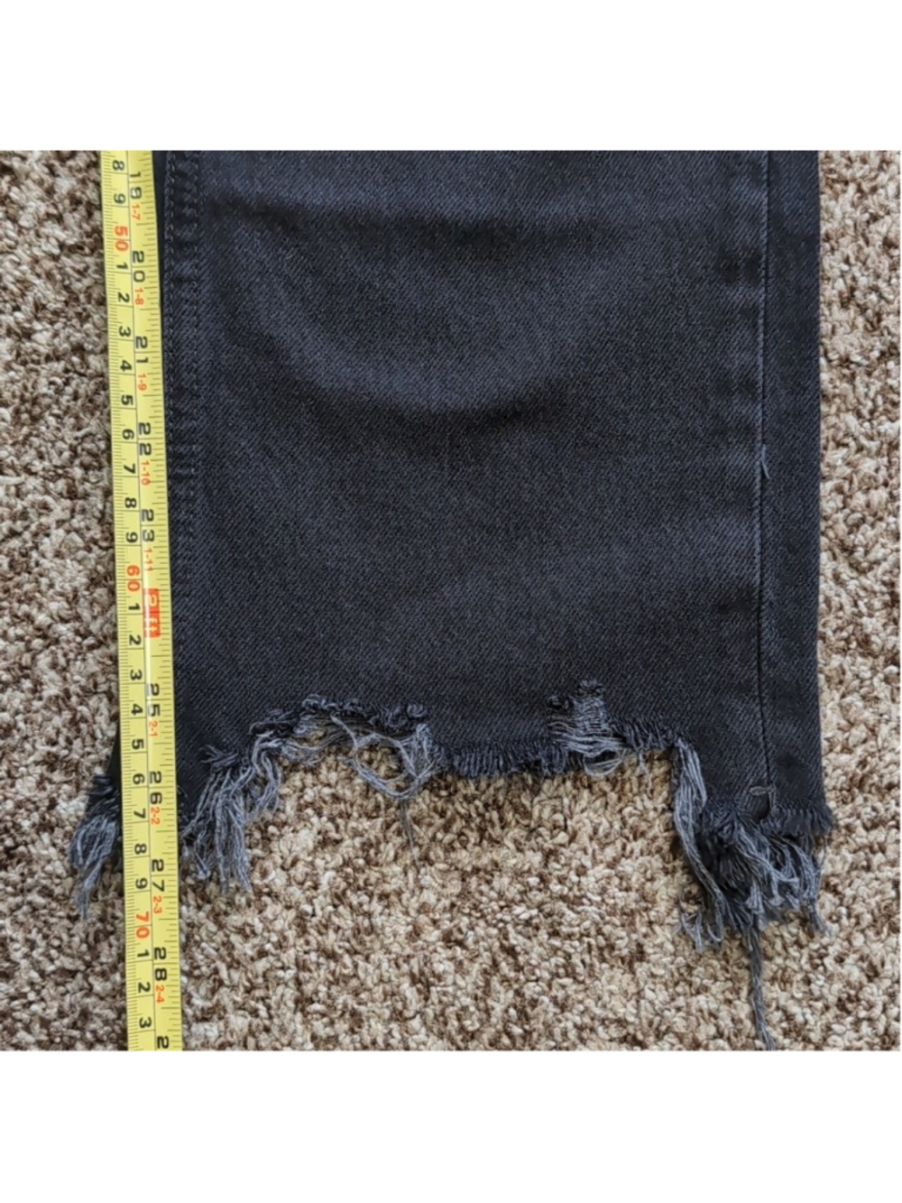 Free People Maggie Mid Rise Distressed Black Women Jeans Size 27 NEW - Picture 10 of 16